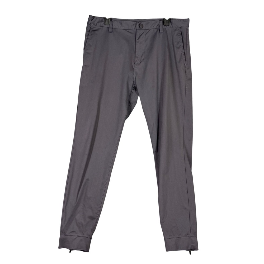 Rhone Commuter Pants Mens 34 Gray Slim Fit Stretch Travel Tech Modern‎ Classic